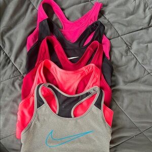 Nike Women's Athletic Tank Tops - Pink, Black, Gray